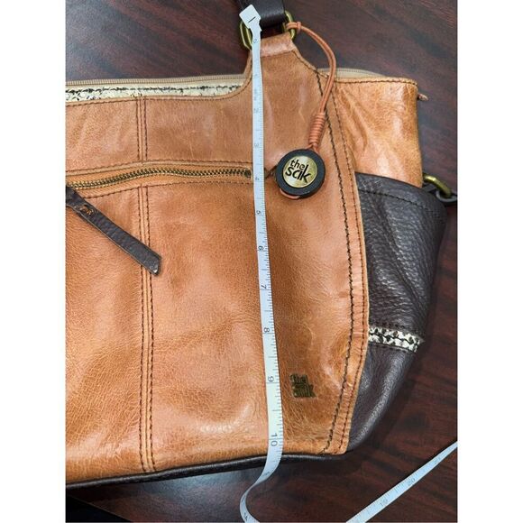 The Sak Tan and Brown Leather Shoulder Bag/ Purse - Picture 8 of 10